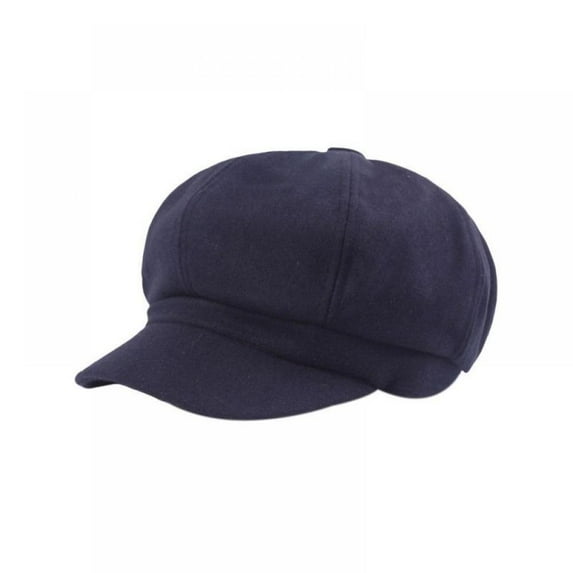 Retro Women's Wool Beret Painter Hat French Newsboy Style Solid Color Warm Artist Hat Casual Outdoor