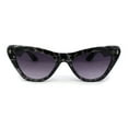 thumbnail image 1 of Retro Womens Thick Plastic Iconic Beveled Cat Eye Hipster Sunglasses Slate Tortoise - Smoke, 1 of 4