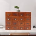 thumbnail image 1 of Retro Wood Apothecary Cabinet 16 Drawers Desk Drawer Organizer Storage Box, 1 of 15