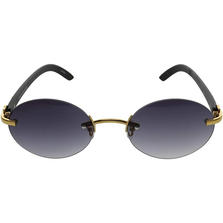 Oval clear lens sales glasses