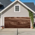 thumbnail image 1 of Retro Wood Grain Garage Door Cover Banner 7 x 8 FT, Rustic Farmhouse Wooden Board Brown Garage Door Curtains Backdrop with Grommets for Indoor Outdoor Wall Party Porch Yard Decorations Background, 1 of 9