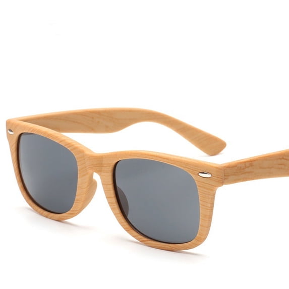 Wood Grain Sunglasses for Men and Women UV Protection Fashion Eyewear Travel Glasses Durable AC Lenses Ideal Sun