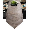 thumbnail image 1 of Retro Wooden Board Brown Table Runner Kitchen Decor Table Flag Tablecloth Placemat Hotel Home Festival Decoration Table Runners, 1 of 5