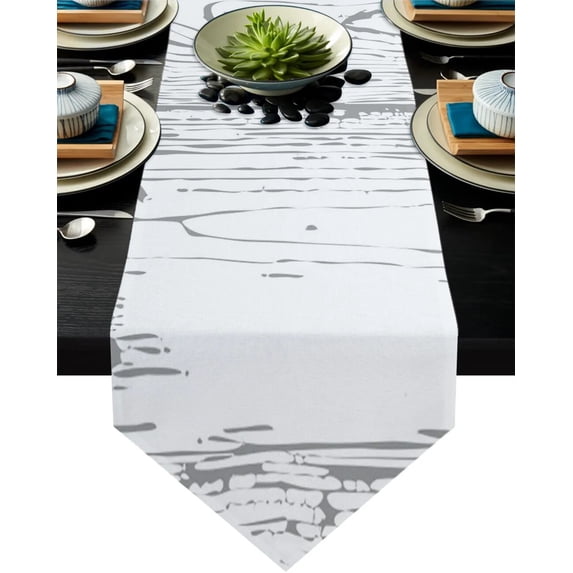 Retro Wooden Board Brown Table Runner Kitchen Decor Table Flag Tablecloth Placemat Hotel Home Festival Decoration Table Runners