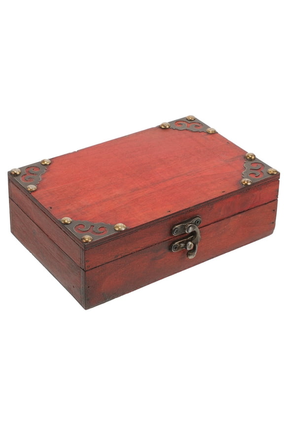 Retro Wooden Box Jewlery Jewelry Boxes Wooden Boxes with Lids Jewel Cases Chest Case Holder Wooden Storage Boxes Banquet