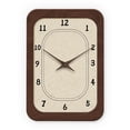 thumbnail image 1 of Retro Wooden Clocks Battery Operated 14 Inch Brown Farmhouse Wall Clock for Kitchen Living Room Bedroom Bathroom Rectangular Decorative Silent Wall Clock Non-Ticking, 1 of 6