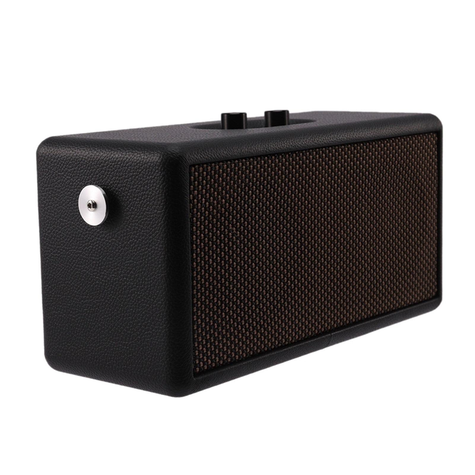 Retro Wooden Dual Speaker Bluetooth Speaker Home Computer Phone Outdoor Portable Leather Speaker ,Accurate Channel Search