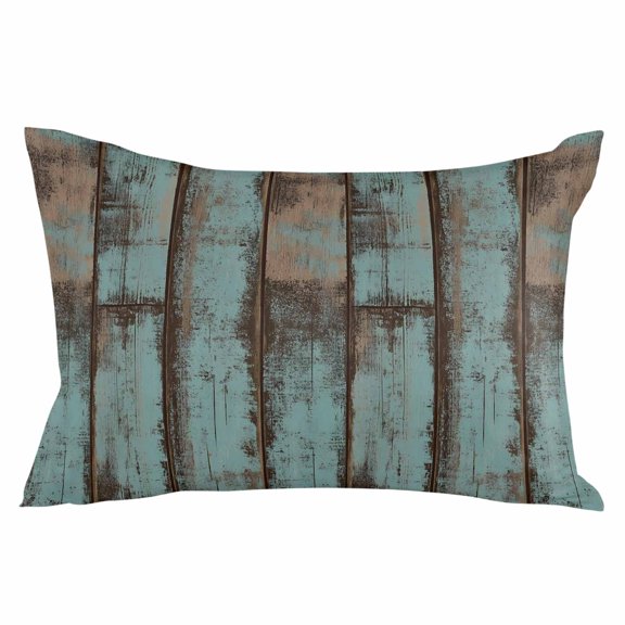 Retro Wooden Grain Throw Pillow Cover 12 x 20 Inch Decorative Pillow Cover Farmhouse Vintage Gradient Texture Lumbar Pillowcase Seasonal Rectangle Cushion Case for Couch Sofa Bed Living Room