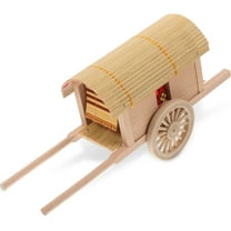 Retro Wooden Miniature Carriage for Home & Office Decor
