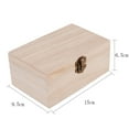 thumbnail image 1 of Retro Wooden Storage Box Plain Wood With Lid Multifunction Hinged Boxes Packing Jewelry Handmade Case Box Home Storage Tools ﻿, 1 of 10