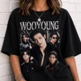thumbnail image 1 of Retro Wooyoung Ateez Graphic T-Shirt, Golden Hour Part 5 Tee, 1 of 5