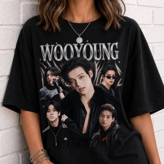 Retro Wooyoung Ateez Graphic T-Shirt, Golden Hour Part 5 Tee