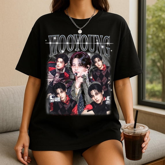 Retro Wooyoung Ateez Graphic T-Shirt, Golden Hour Part 5 Tee