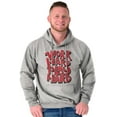 thumbnail image 1 of Retro Work Play Hard Mantra Motto Unisex Plus Fleece Graphic Hoodie Brisco Brands 4X, 1 of 5