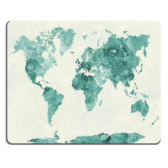 Retro World Map Vintage Colorful Art Painting Mouse pads Gaming Mouse Pad 9.84x7.87 inches