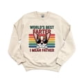 thumbnail image 1 of Retro Worlds Best Farter I Mean Father Fathers Day Funny Sweatshirt, for men & women, up to size 5XL, 1 of 3