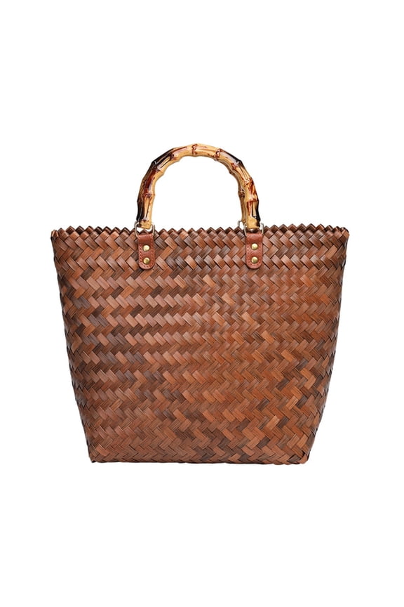 Retro Woven Straw Handbag for Women Stylish & Functional Bag Perfect for Beaches Vacation or Casual Outings Gift
