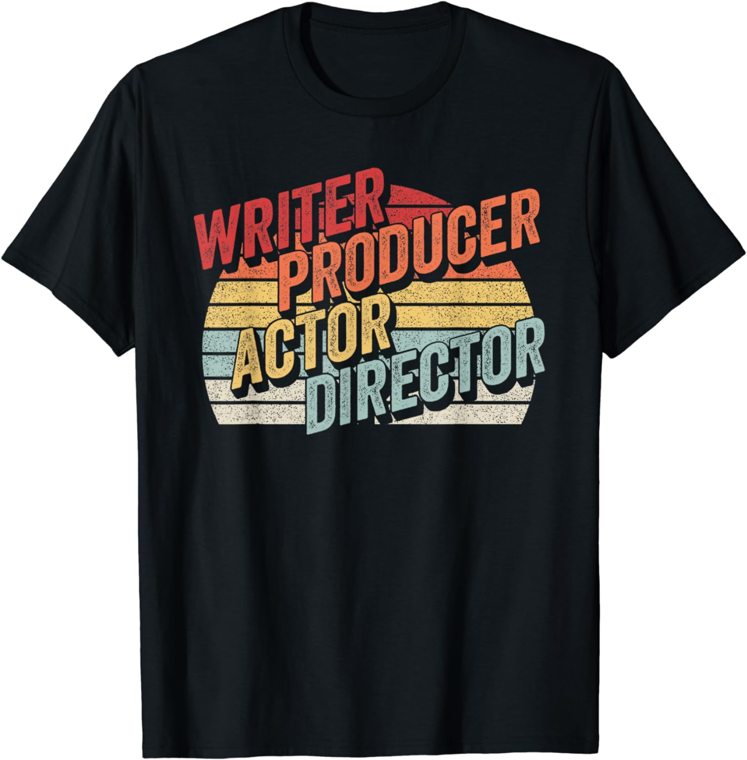 Retro Writer Producer Actor Director Filmmaker Movie Theater T-Shirt ...