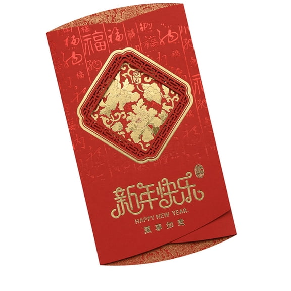 Retro Year Of Horse Greeting Card With Gold Foil Detail Chinese New Year Card Party Invitation For Business Greeting