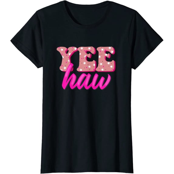 Retro Yee Haw Howdy Rodeo Western Country Southern Cowgirl T-Shirt