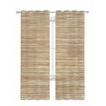 thumbnail image 1 of Retro Yellow Sheer Curtains 84 Inch Length 2 Panels Set for Living Room/Bedroom, Country Farmhouse Abstract Minimalist Texture Kitchen Curtains Grommet Semi-Sheer Curtains Window Treatments 42"x84"x2, 1 of 7