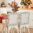 thumbnail image 1 of Retro Yellow Snowflake Chair Covers Set of 8 Winter Christmas Abstract Art Chair Back Covers Stretch Removable Washable Slipcovers Protector for Dining Room Kitchen Party Decor, 1 of 5
