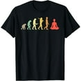 thumbnail image 1 of Retro Yoga Evolution Gift For Yogis T-Shirt, 1 of 4