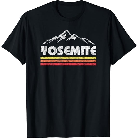 Retro Yosemite California Vintage National Park Souvenir T-Shirt