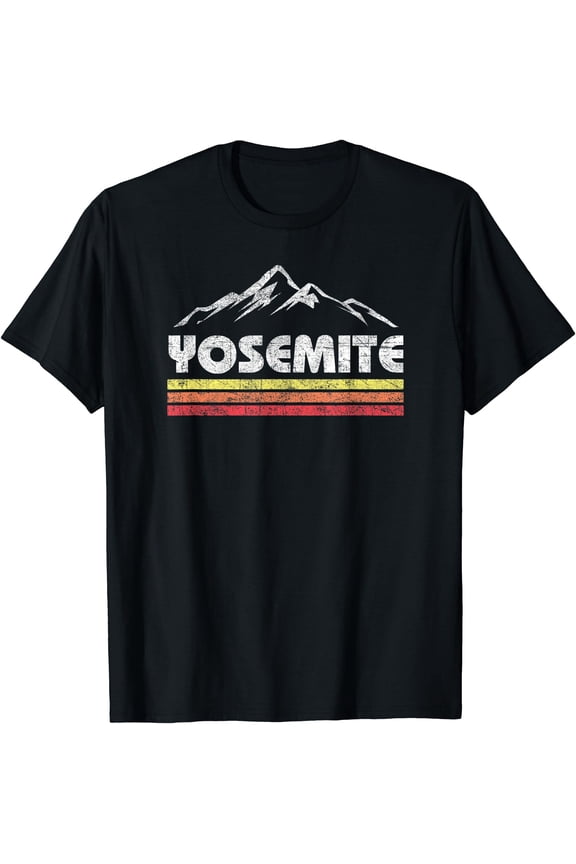 Retro Yosemite California Vintage National Park Souvenir T-Shirt