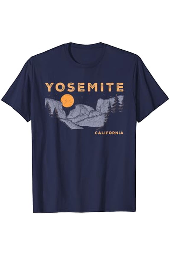 Retro Yosemite Half-Dome Vintage Womens Mens T-Shirt