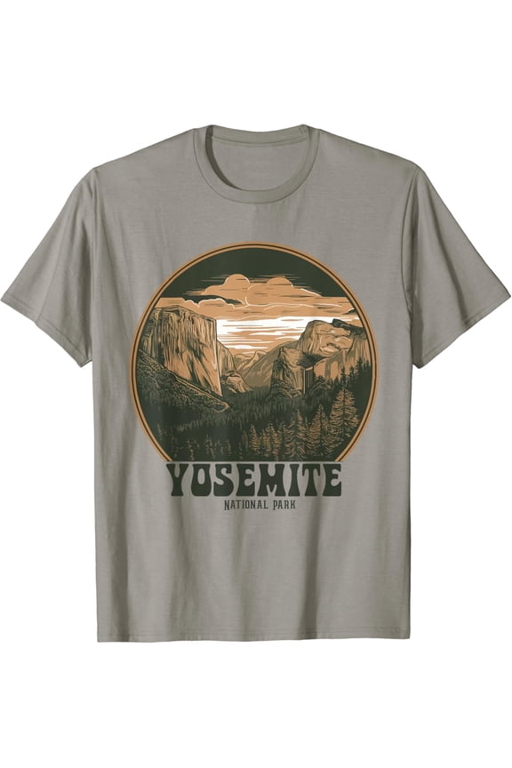 Retro Yosemite Half-Dome Womens Mens Vintage T-Shirt