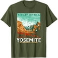 thumbnail image 1 of Retro Yosemite National Park Valley WPA Style Vintage Unisex T-Shirt for Men Women Kids Toddler, 1 of 5