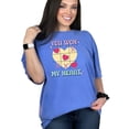 thumbnail image 1 of Retro You Won My Heart, Valentine's Day Game Art, Flo Blue Comfort Colors T-Shirt, Medium, 1 of 1