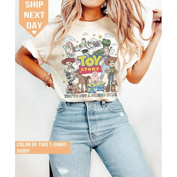 Retro You've Got A Friend In Me Toy Story Comfort Colors Shirt, Toy Story Shirt, Disney Pixar Shirt, Woody Buzz Toy Story Party Shirt