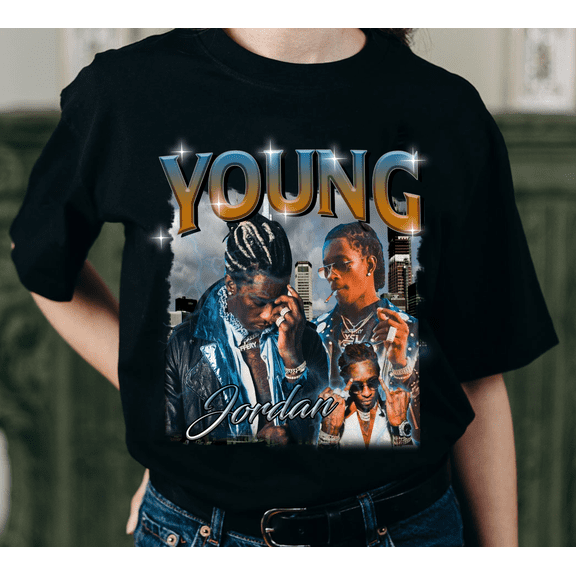 Retro Young Slatt THUG Shirt -Young Thug T shirt,Young Thug Graphic Tee,Young Thug T-shirt,Mighty Little Man T-Shirt,Young Thug Hoodie