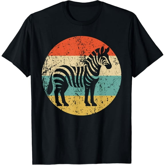 Retro Zebra Vintage Style Wild Animal T-Shirt