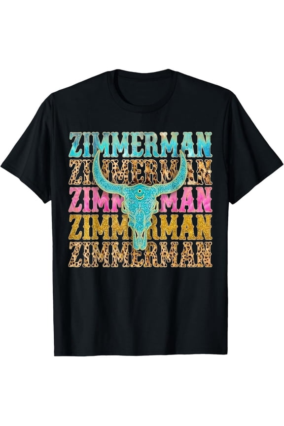 Retro Zimmerman Name Vintage Gift for Men Women Kids T-Shirt