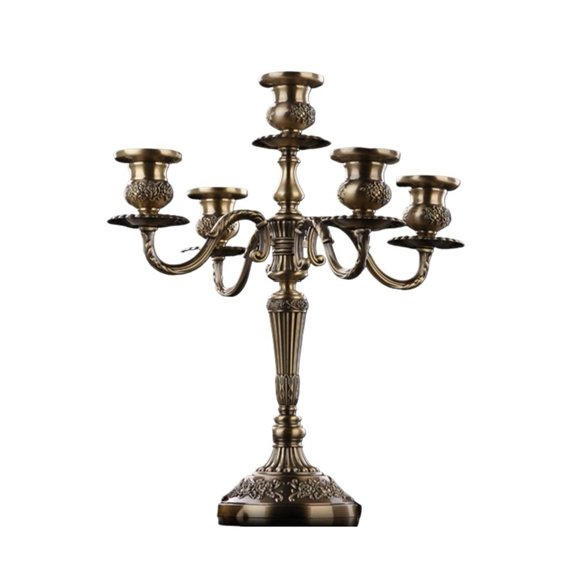 Retro Zinc Alloy Candlestick Home Decoration Wedding Candles Dinner Candle Holder