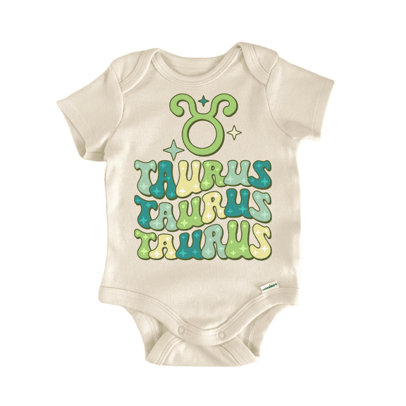 Retro Zodiac Vintage Taurus - Baby Bodysuit