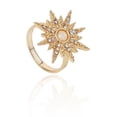 thumbnail image 1 of Womens Star Ring Alloy Diamond Ring European American Fashion Jewelry Gift for Her Silver and Gold Rings, 1 of 5