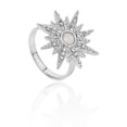 thumbnail image 1 of Womens Star Ring Alloy Diamond Ring European American Fashion Jewelry Gift for Her Silver and Gold Rings, 1 of 5