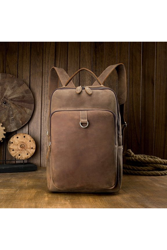 Retro backpack,Brown