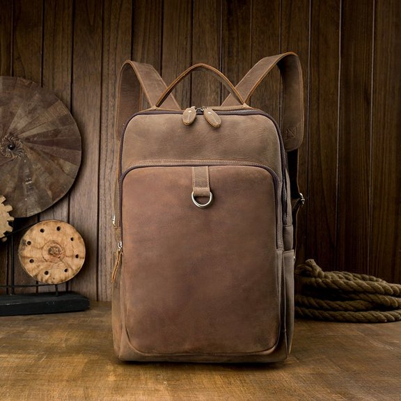 Retro backpack,Dark Brown