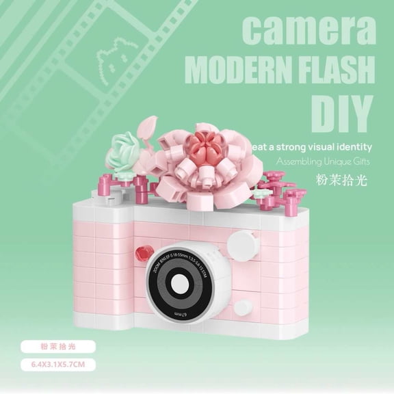 Retro camera Building Kit Construction Model Building Blocks Set Collectible Gift Idea Set for Adults and Teen Boy and girl Toy