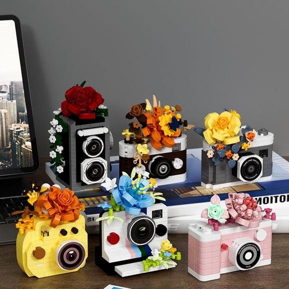 Retro camera Building Kit Construction Model Building Blocks Set Collectible Gift Idea Set for Adults and Teen Boy and girl Toy