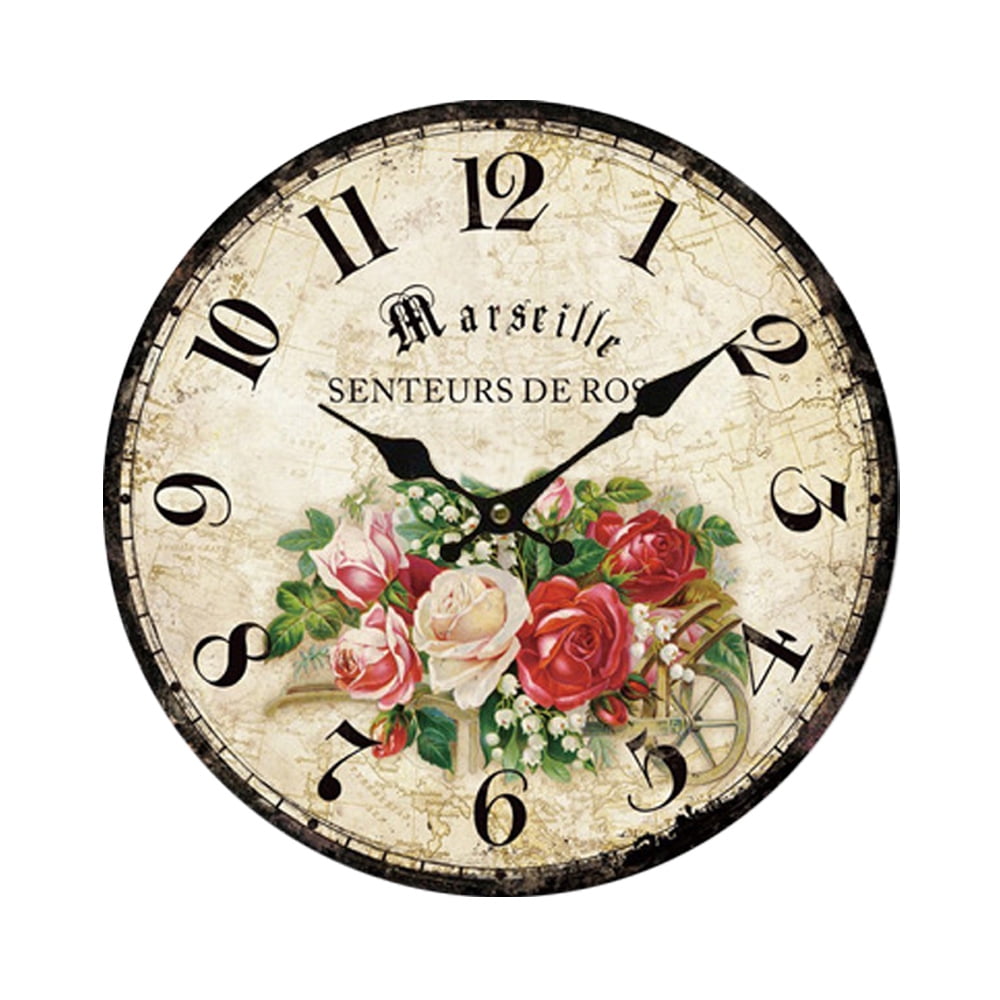 Retro decorative wall clocksuitable for bedroom, living room and