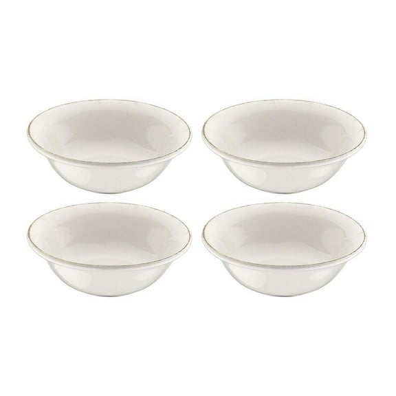 Retro dia.7" h:2.5" 23 oz. Round Decorated Porcelain Bowl (Set of 4)