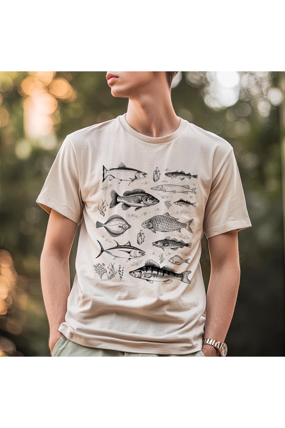 Retro fishing shirt, vintage bass shirt, trout fishes tee, fisher shirts, gift fishing dad, Tuna fisher, fisher man gifts, nature fish shirt, Unisex T-Shirt
