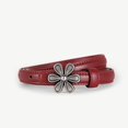 thumbnail image 1 of Retro flower buckle belt women's genuine leather cowhide fashion versatile decorative jeans pin buckle belt accessories new, 1 of 5