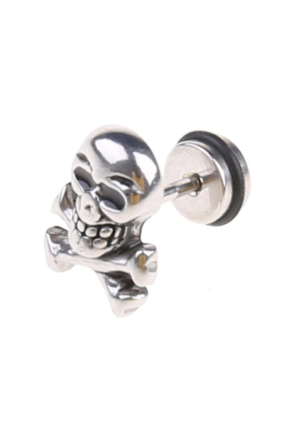 Retro for Head Ear Piercing Studs Earrings for Titanium Steel Ear Ring Gho